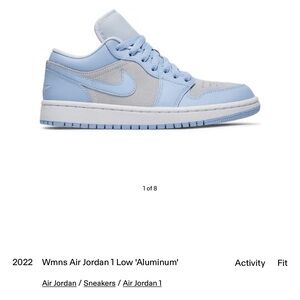 Jordan Athletic Shoes in Light Blue and Gray